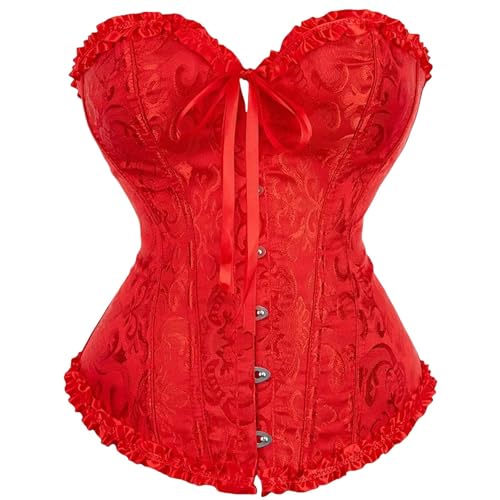 KILOXYEFRO lila Korsett Corset Korsett schwarz weißes Corsage Halloween kostüm Damen sexy Gothic corsagenkleid Damen corsagenkleid Gothic Oberteil...