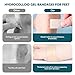Blister Bandages, Blister Pads Gel Blister Cushions, Waterproof Hydrocolloid Seal, Heel Protectors for Blisters Seal Adhesive Blister Pads Blister Gel Guard for Foot, Toe, Heel (40pcs)