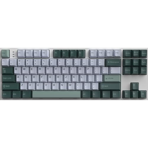 Image of Fogruaden PBT Keycaps Set, Cherry Profile Custom Keycap for Mechanical Keyboard Green Keycaps