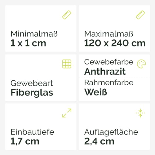 Nematek Fliegengittertür Light Insektenschutz für Türen
