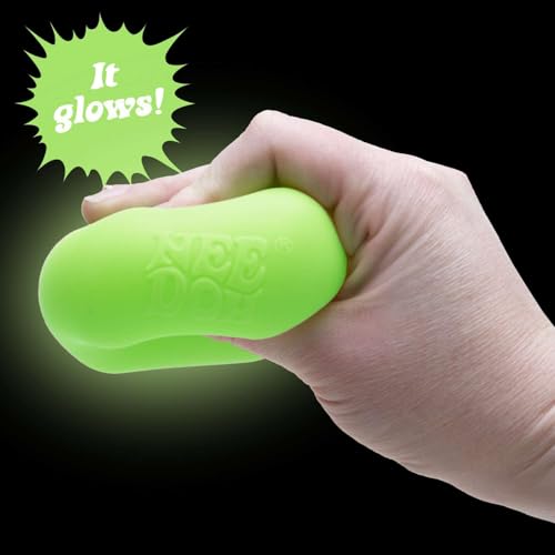 Schylling NeeDoh Nice Cube Glow - Squeeze Toy with a Super Solid Squish - Glows in The Dark - 2.25" Cube - Color May Vary (Pack of 1) image 13
