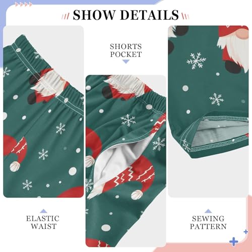 Cute Gnomes Red Hat Pajama Pants Long Sleep Pants Soft Pajama Bottoms With Pockets3
