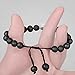 Exweup 2Pcs 8mm Bead Couples Bracelets for Women Men Yoga Lava Stone Long Distance Relationship Couple Bracelet