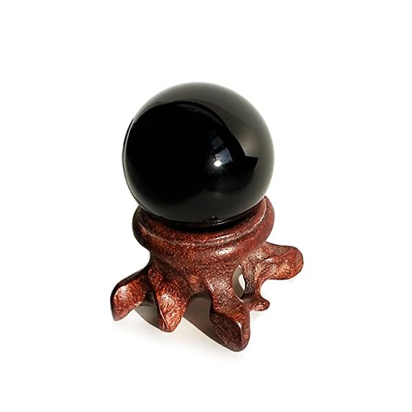 Mina Heal Obsidian-Kristallkugel für Fengshui, Meditation, Steinheilkunde, Wahrsager-Kugel, Innendekoration, 100… – Bild 6