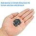 DYWISHKEY 360 Pieces M3 x 6mm/8mm/10mm/12mm/16mm/20mm, 12.9 Grade Alloy Steel Hex Socket Head Cap Bolts Screws Nuts Kit with Hex Wrench