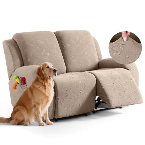 Ruaozz Loveseat Couch Covers, 6 Pieces Recliner Co...