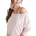 Off The Shoulder Sweater, Chalk Pink, L