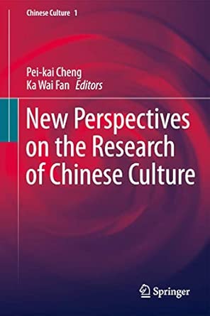 New Perspectives on the Research of Chinese Culture: 1 2013th Edition book cover