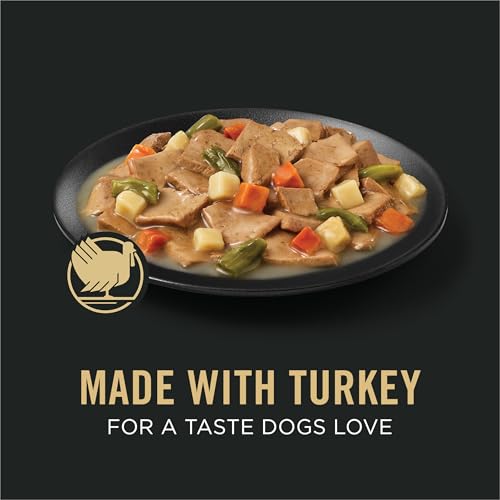 Image of Purina Pro Plan Complete Essentials Turkey and Vegetables Entree In Wet Dog Food Gravy - (Pack of 12) 13 oz. Cans