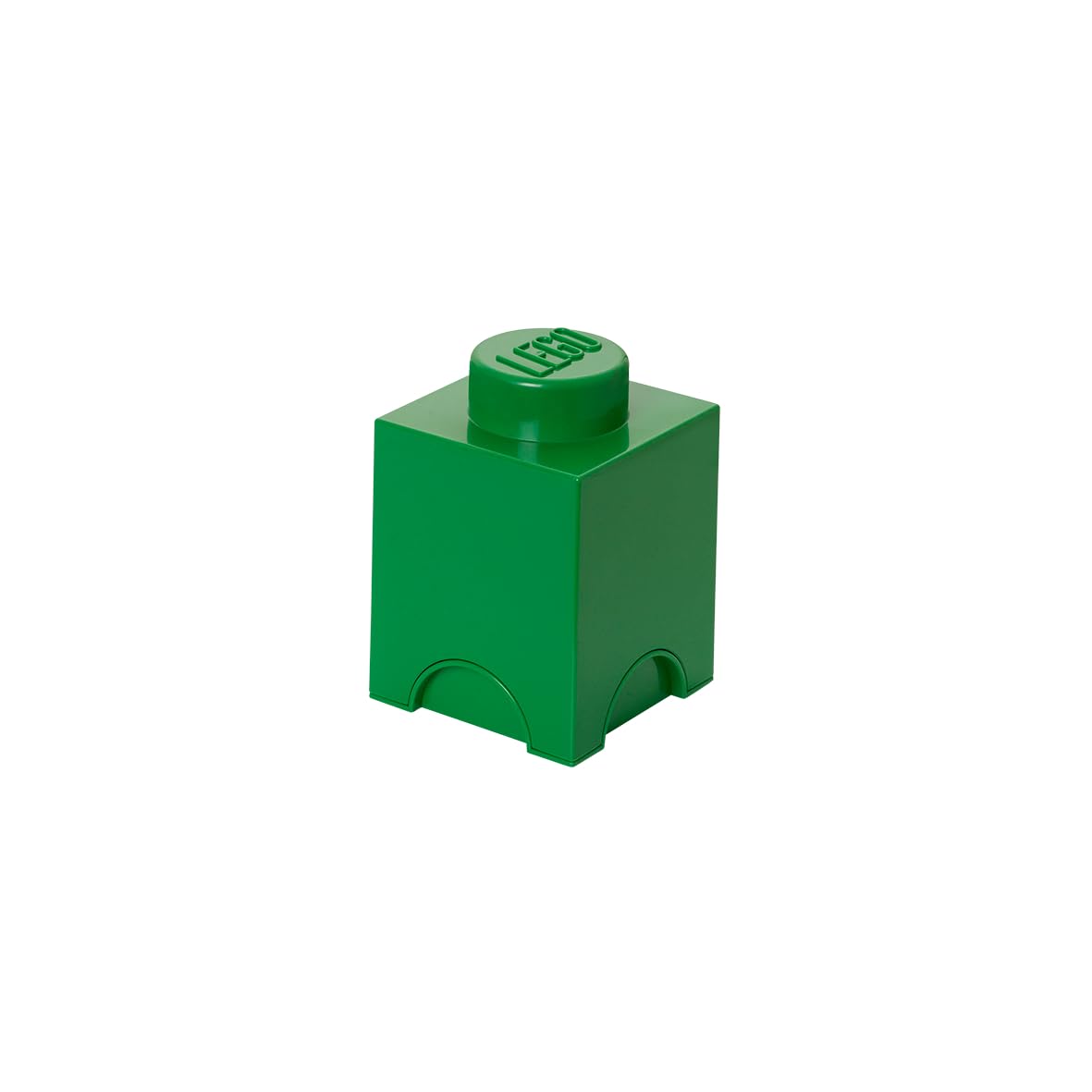 LEGO Storage Brick 1 - stud Green, Stackable Storage Box, 1.2l – LEGO Product, Storage Box with Lid, Desk Storage, Room Storage, Toy Box, Home Decor