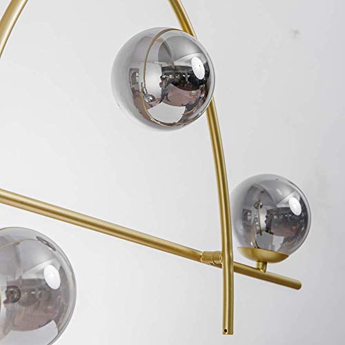 Candelabro 6 luces moderno sputnik regulable para corregir techos bajos 5