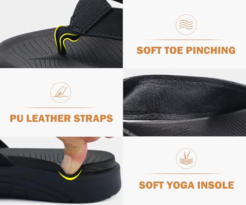 Image of COFACE Flip Flops for Women with Arch Support Beach Thong Sandals for Woman Adjustable Fashion Orthopedic Sandal Outdoor