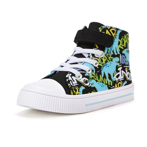FUNCOO PLUS Jungen Mädchen Kinder Schuhe Canvas Sneaker Unisex Segeltuchschuhe Kinder Walking Schuhe Turnschuhe 32