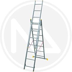 SCALA TRASFORMABILE TRIPLA ALLUMINIO MAURER Gradini 3x7