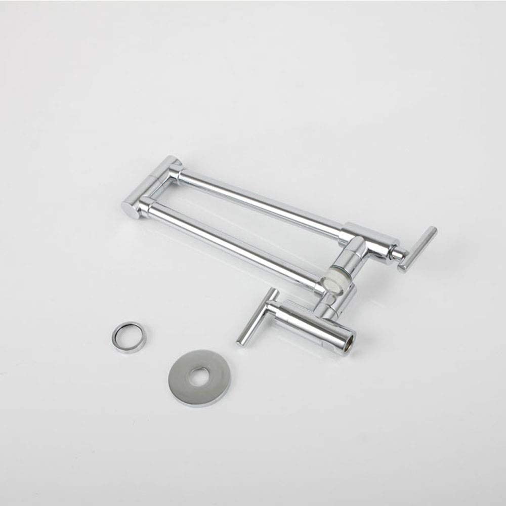 Grifos de Cocina Grifo (Agua) Grifo ； Grifo ； Grifo LED Grifo de Cocina Monomando montado en la Pared Totalmente de Cobre Monomando Universal Plegable Caliente y frío (rociado de Agua)