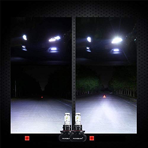 Auxbeam H13 9008 Led Bulbs, Nf-S1 Series 8000Lm Per Set 6500K Led Light Bulbs Fanless & Noiseless Design, Replace For Halogen Bulb (Pack Of 2) #TOP7
