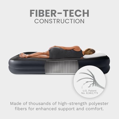 Image of Intex Dura-Beam Plus 16.5 inch Queen Size Air Mattress with Built-in Pump