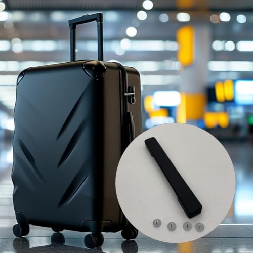Image of SHANOER Luggage Suitcase Handle Replace Parts Luggage Holder Carry Grip Flexible Black (B115) Inner Hole Distance is About 12.5cm (4.92 inch) （Pay Attention to Size）