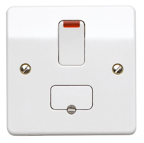 Mk K1060WHI 13A Double Pole Switched Connection Unit with Neon