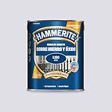 Hammerite Esmalte directo sobre hierro y óxido, Liso Brillante, Color Azul, 5 L (Paquete de 1)