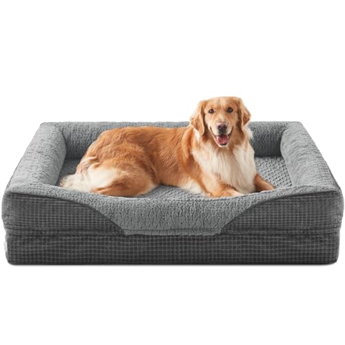 INVENHO Orthopedic Dog Beds Large Sized, XL Washable Egg-Crate Me...