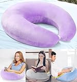 Reading Gaming Pillow Arm Rest for Bed Adult/Kid: Lap Desk Pillow for Sitting in Bed/Sofa/Floor-Compact Arm Support Pillow for Reading/Gaming/Working/Crocheting Improve Sitting Posture&Reduce Fatigue
