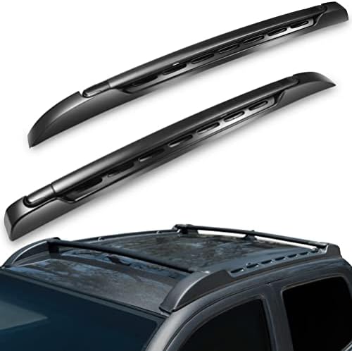 Cciyu Rooftop Cargo Rack Crossbars For Toyota Tacoma Double Cab 2005 2021 Rooftop Luggage Canoe Kayak Carrier Rack Black Roof Cross Bar Fits Models Only