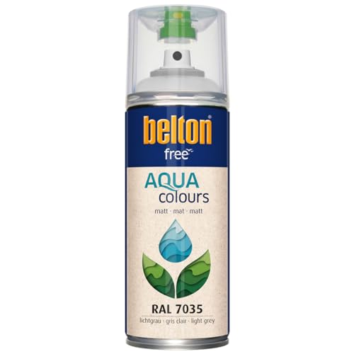 belton free Wasserlack RAL 7035 lichtgrau, matt, 400 ml - Geruchsneutral