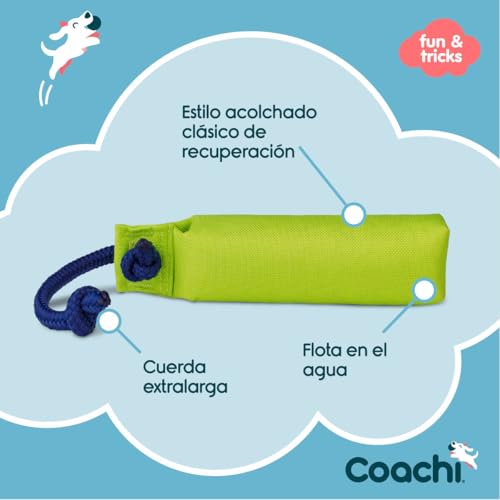 Coachi Canvas Training Dummy, schwimmt, weites Werfen, klassisches Apportierspielzeug, Jagdhund- und Welpentraining. Hundezubehör. Für mittelgroße Hunde und Welpen