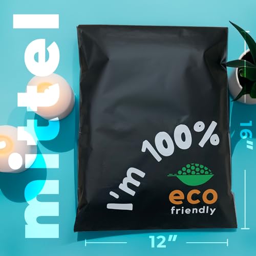 Simplelifeco Umweltfreundliche Kompostierbare Versandtaschen (Mittel: 12 x 16 / 30 x 40cm) | B Corp (50 Stück)