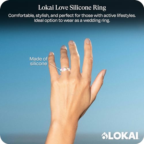 Lokai Silicone Ring for Men & Women - Ultra Comfort, Premium Silicone Rings for Active Lifestyle & Wedding Bands - Durable & Breathable, No Gemstone2