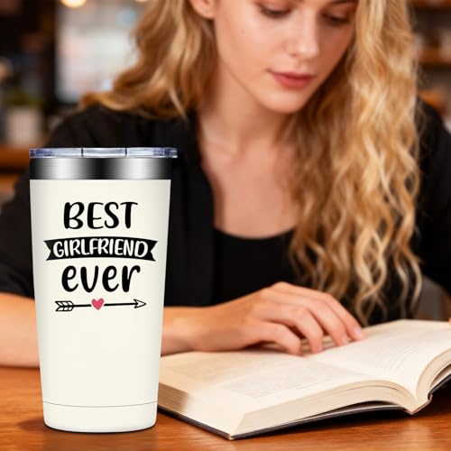 SpenMeta Girlfriend Gifts - Valentines Day Gifts for Her - Mothers Day, Anniversary, Birthday, Christmas Gift for Girlfriends - Best Girlfriend Ever Tumbler Cup 20oz by SpenMeta - Used condition - Image 6