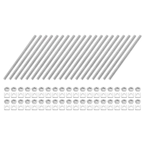 uxcell 20 S˂bh M5-0.8 ˂sb` 100mm XeXX`[ Ep S˂X^bh ibgƃbV[t NvAnK[AU{gp