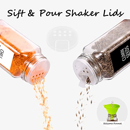 Churboro 25 Spice Jars with 547Labels