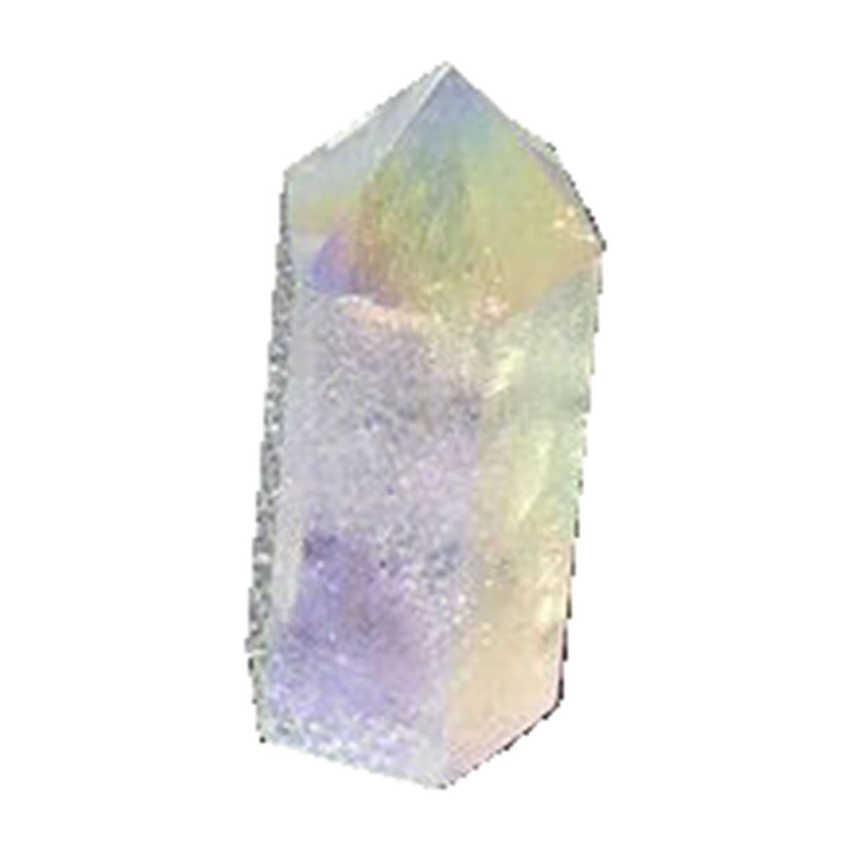 Piedras cristal transparente de cuarzo tallado, varita ornamental de alta pureza