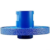 Vakuumgelötete Diamant-Rillenscheibe, 10 mm und 20 mm, flache Schleifscheibe, kompatibel mit...