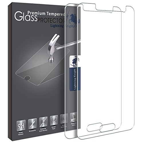 LK Samsung Galaxy J2 Prime Screen Protector, [2 PACK] Tempered Glass with Lifetime Replacement Warranty
