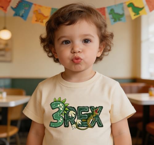 Image of Toddler Boys Girls 3rd Birthday Shirts for Baby Kids 3 Years Old Birthday Outfit for Party Short Sleeve Tshirt