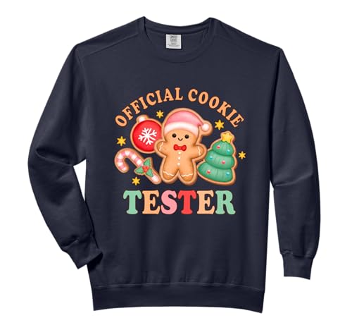 Official Cookie Tester Christmas Couples Matching Toddler Comfort Colors Adult Sweatshirt