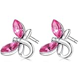 YOURDORA Women's s925 Silver Dragonfly Stud Earrings with Swarovski Elements Crystal Gifts Boxed...