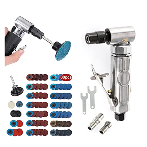Meuleuse pneumatique mini 1/4 compacte à tête rotative de 90 degrés - 3