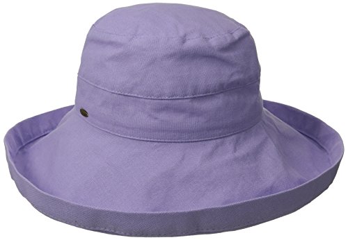 Scala Women's Cotton Big-Brim Hat with Inner Drawstring