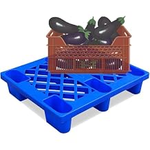 Plastic Pallet Storage Rack with Moisture Barrier for Warehouse & Supermarket - Easy Stacking Solution for Indoor/Outdoor Garage Storage