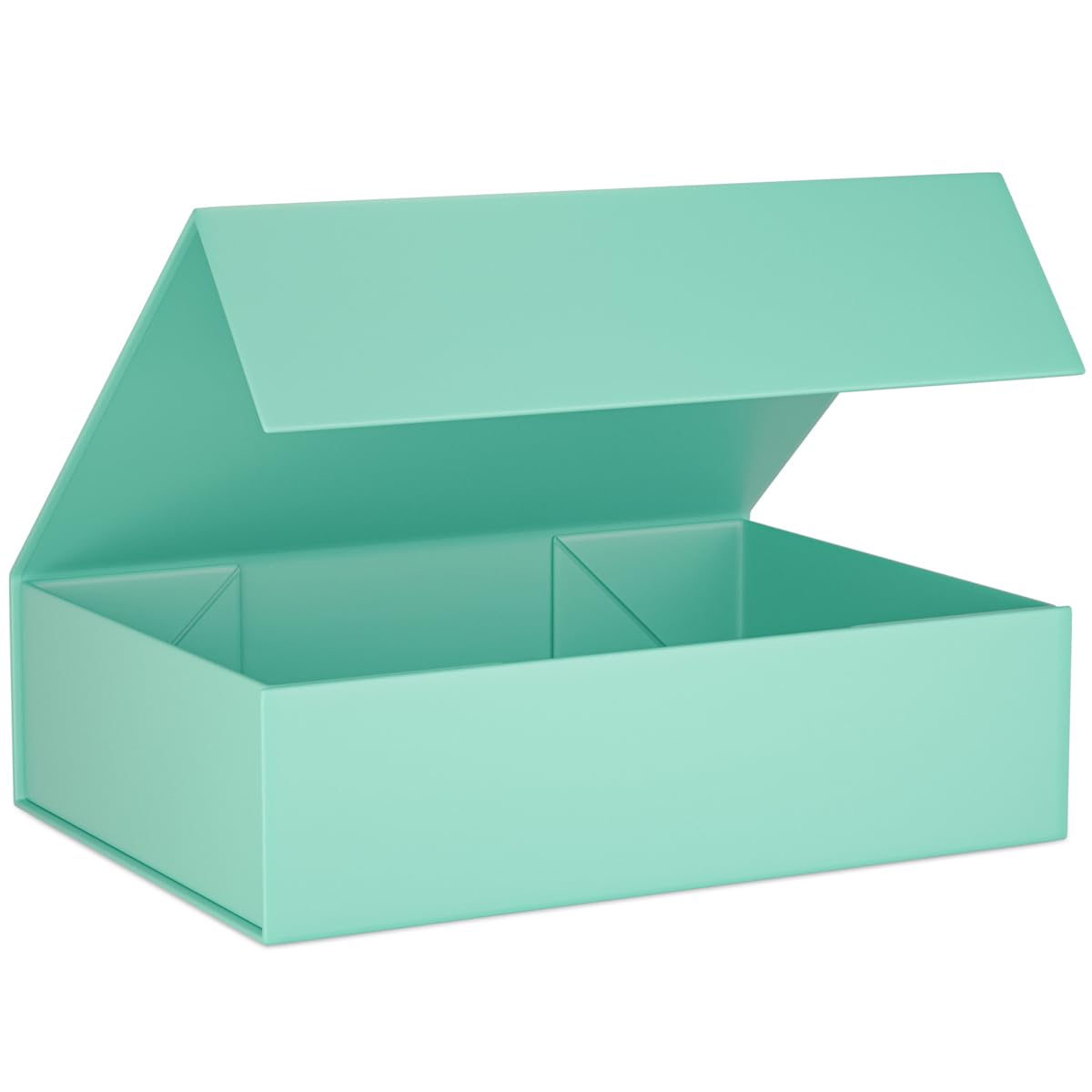 Gift Boxes with Lids, 11.5x7.8x3 In Turquoise Gift Box for Presents Magnetic Closure for T-Shirts, Gloves, Scarves, Books, Baby Clothes, Robes Clothing Gift Wrap, Contains Card, Ribbon