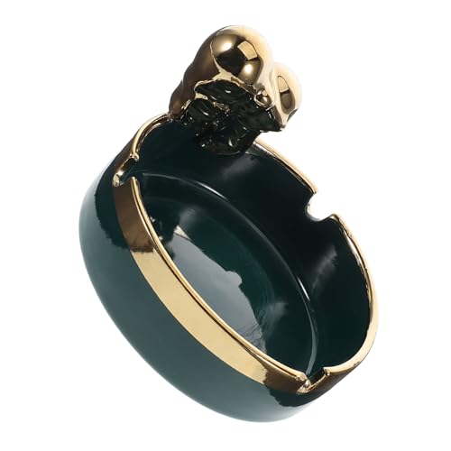 CHICAMPERA Cendrier Décor De Patio Plateaux De Cendre Plateau à Cigares Plateau De Cendres en Plein Air Décor De Table De Patio Accessoires De Cigares Céramique