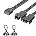 J&D 2 Paquetes PWM - Cable Divisor de 2 Ventiladores - 15cm