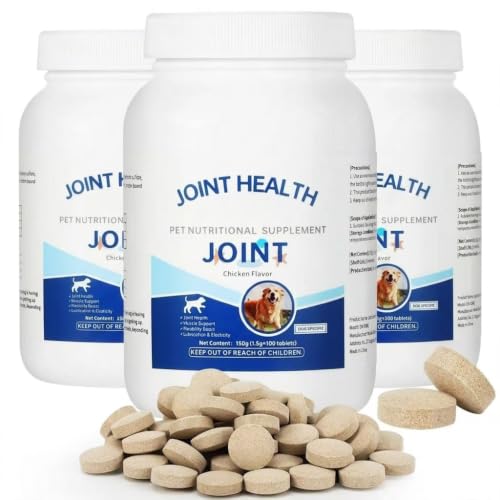 Gihen Dog Joint Health Supplement Chews, Chicken Flavor, 100 Tablets