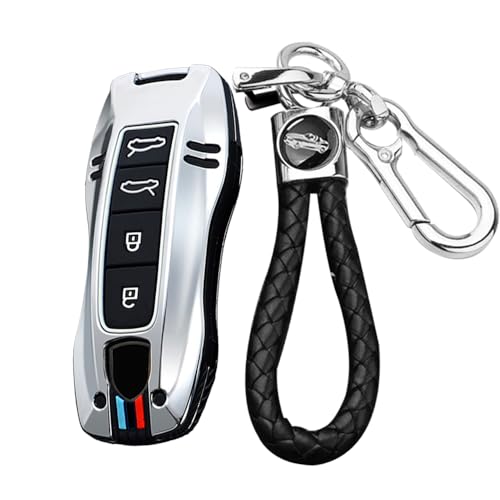Coque de clé pour Porsche Cayenne et Panamera - Protection argent 4 boutons