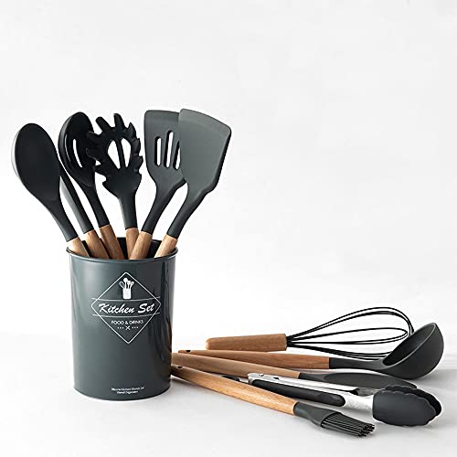 Ustensiles de cuisine avec seau de rangement pour plan de travail net - 2