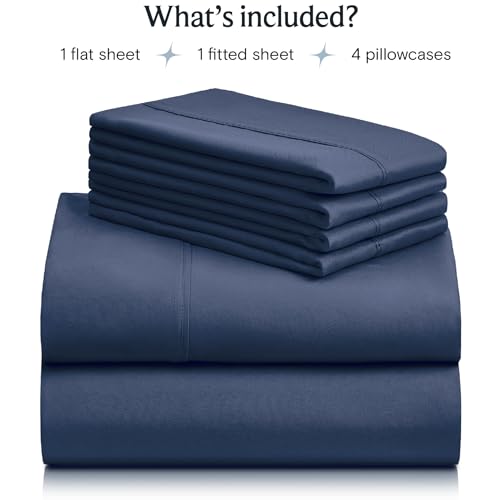 Luxclub NAVY-QN 6 Pc Queen Sheet Set thumb #1
